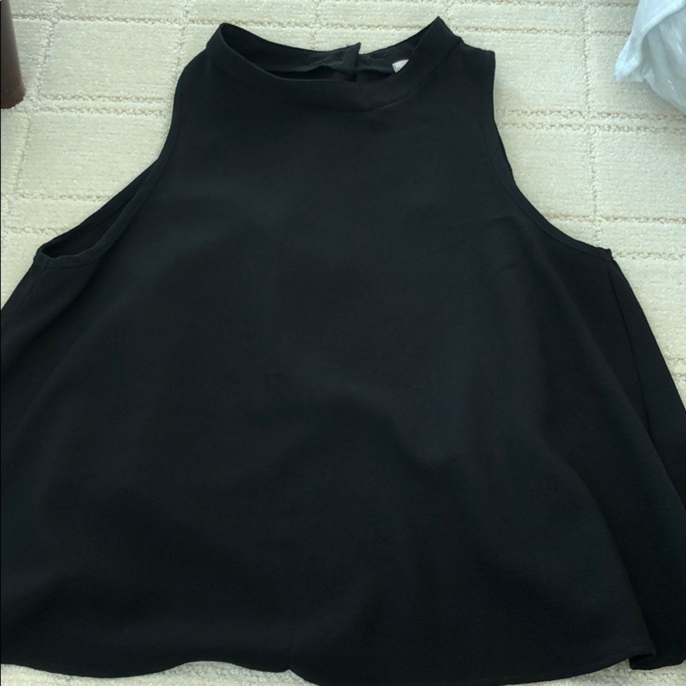 Black Open Back Top